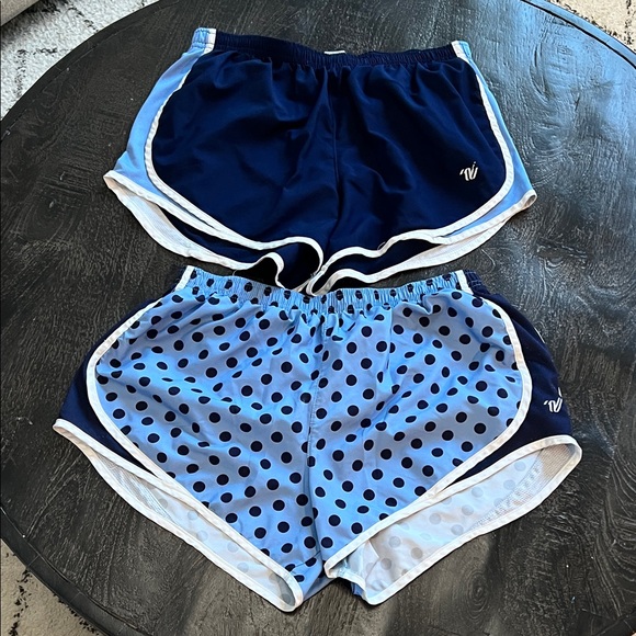 Varsity Pants - Varsity Women's Navy and Light Blue Athletic Shorts Set